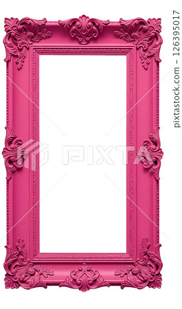 antique golden frame isolated on white background antique golden frame isolated on white background 126395017