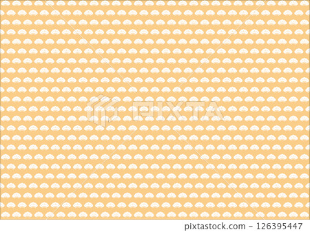 [傳統日式圖案]無縫松樹圖案（黃色） 126395447