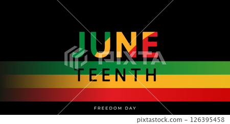Juneteenth Freedom Day banner. June 19. African-American history and heritage. Template for poster, greeting card, banner and background. Abstract Vector Illustration Juneteenth Freedom Day banner. June 19. African-American history and heritage. Template for poster, greeting card, banner and background. Abstract Vector Illustration 126395458