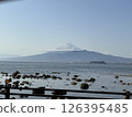 Mount Fuji beyond the shallows 126395485