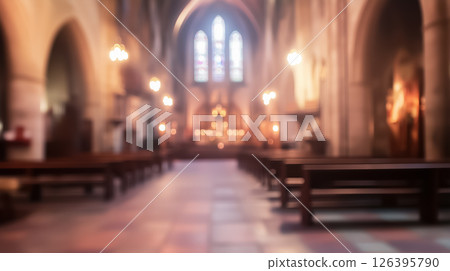 blurred background of rich church interior blurred background of rich church interior 126395790