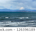 Waves, mountains and ocean scenery 126396189
