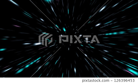 Abstract tunnel of a multicolor spectrum background. Bright rays of neon light and colorful glowing lines moving speed through the dark. Abstract tunnel of a multicolor spectrum background. Bright rays of neon light and colorful glowing lines moving speed through the dark. 126396453