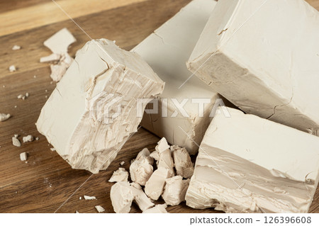 Wet Yeast Bricks for Homemade Dough Preparation. Wet Yeast Bricks for Homemade Dough Preparation. 126396608