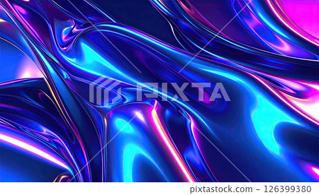 《AI Image》Rainbow film background material 126399380