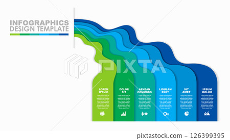 Infographic design template with place for your data. Vector illustration. Infographic design template with place for your data. Vector illustration. 126399395