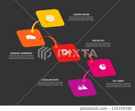 Infographic design template with place for your data. Vector illustration. Infographic design template with place for your data. Vector illustration. 126399396