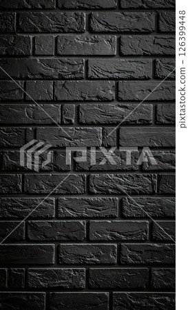 《AI Image》Black brick wallpaper 126399448