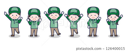 Various people set _ joy _ delivery man 126400015