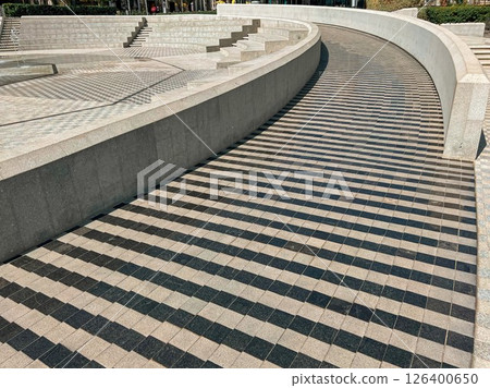 Modern Urban Amphitheater at U Walk in Riyadh, Saudi Arabia 126400650