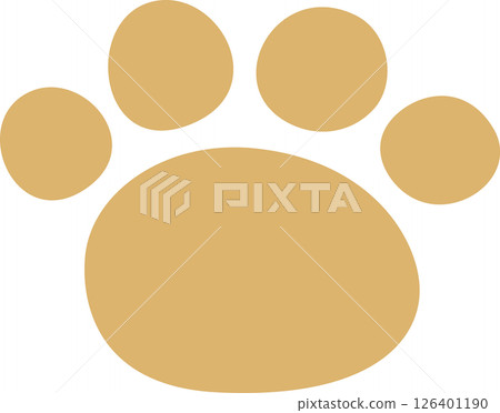 腳印狗米色 126401190