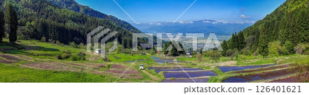 Fukushima rice terraces (panorama) 126401621