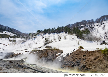 玉川溫泉，日本酸性最強的溫泉。日本秋田 126401763