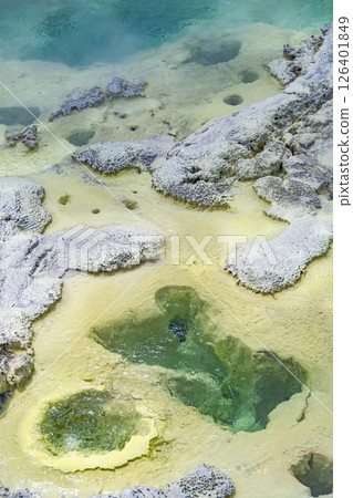 Tamagawa Onsen, Japan's most acidic hot spring. Akita, Japan Tamagawa Onsen, Japan's most acidic hot spring. Akita, Japan 126401849