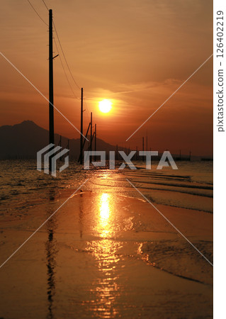 Sunset over the sea 126402219