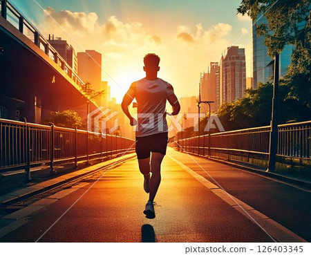 日落跑步 日落跑步 126403345