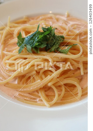 Delicious cod roe spaghetti Delicious cod roe spaghetti 126403499