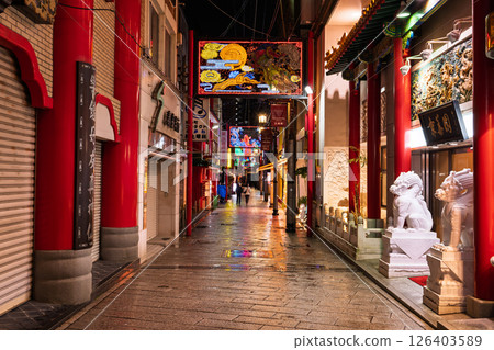 《長崎縣》長崎新地中華街/夜景 《長崎縣》長崎新地中華街/夜景 126403589