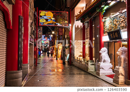 《長崎縣》長崎新地中華街/夜景 《長崎縣》長崎新地中華街/夜景 126403590