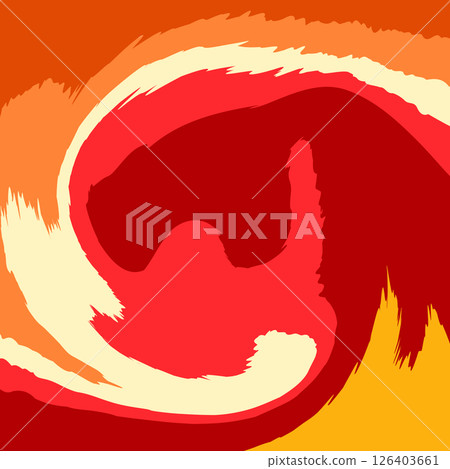 Fluid art. Modern artwork background. Mixture of acrylic paints. Abstract liquid painting marble texture, colorful gradient waves. Vector design for banner, flyer, business card, cover, invitation 126403661
