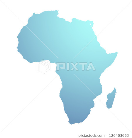 Map of Africa, sign silhouette. World Map Globe. Vector Illustration isolated on white background. African continent Map of Africa, sign silhouette. World Map Globe. Vector Illustration isolated on white background. African continent 126403663