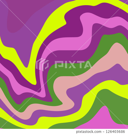 Fluid art. Modern artwork background. Mixture of acrylic paints. Abstract liquid painting marble texture, colorful gradient waves. Vector design for banner, flyer, business card, cover, invitation 126403686