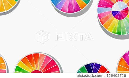 Illustration of a colorful windmill object 126403726