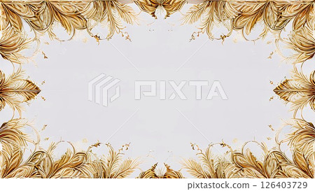 Botanical frame material 126403729