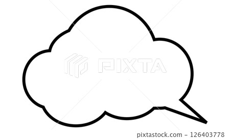 Simple speech bubble 126403778
