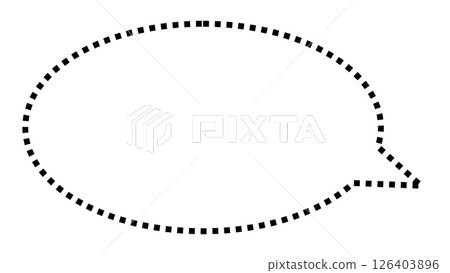 Simple speech bubble 126403896