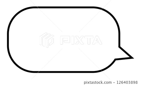 Simple speech bubble 126403898