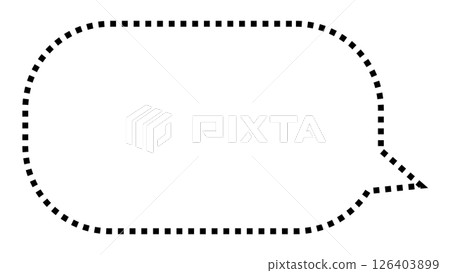 Simple speech bubble 126403899