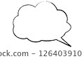 Simple speech bubble 126403910