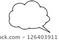 Simple speech bubble 126403911