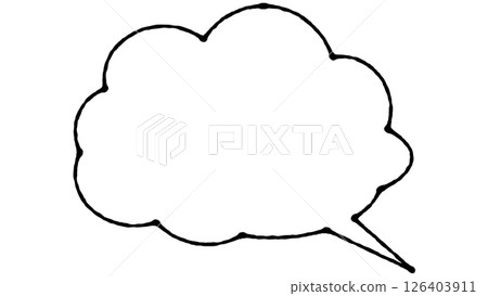 Simple speech bubble 126403911