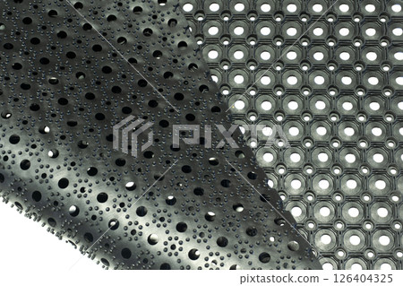 Heavy Duty Rubber Ring Mat Isolated on White Background Heavy Duty Rubber Ring Mat Isolated on White Background 126404325