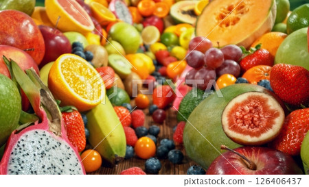Assortment of Various Kind of Fresh Fruits. Assortment of Various Kind of Fresh Fruits. 126406437