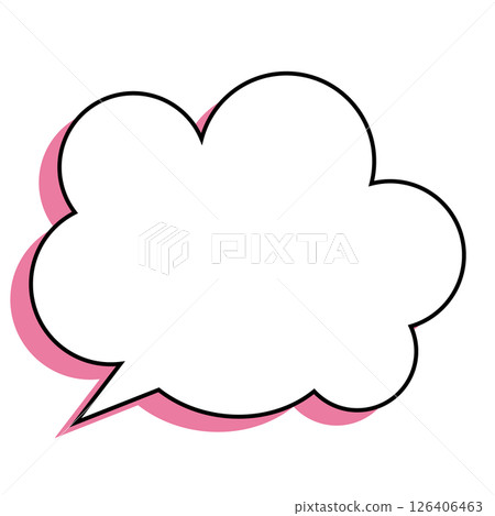 Simple speech bubble illustration - Fluffy 126406463