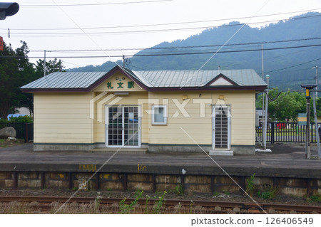 JR Hokkaido, Muroran Main Line, local train window view from Oshamanbe Station to Rebun Station (cloudy sky in summer 2023) JR Hokkaido, Muroran Main Line, local train window view from Oshamanbe Station to Rebun Station (cloudy sky in summer 2023) 126406549