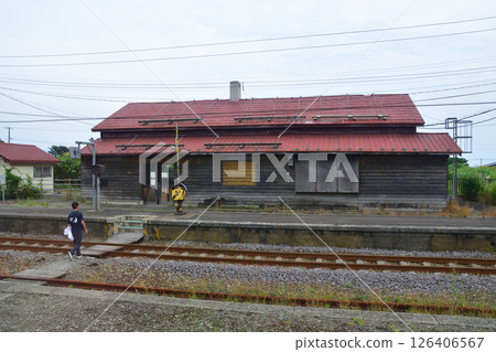 JR Hokkaido, Muroran Main Line, local train window view from Oshamanbe Station to Rebun Station (cloudy sky in summer 2023) JR Hokkaido, Muroran Main Line, local train window view from Oshamanbe Station to Rebun Station (cloudy sky in summer 2023) 126406567