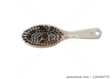 Combs for grooming pet hair on white background. Combs for grooming pet hair on white background. 126406779