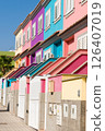 A lot of colors houses in town	 126407019