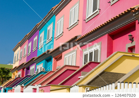 A lot of colors houses in town A lot of colors houses in town 126407020