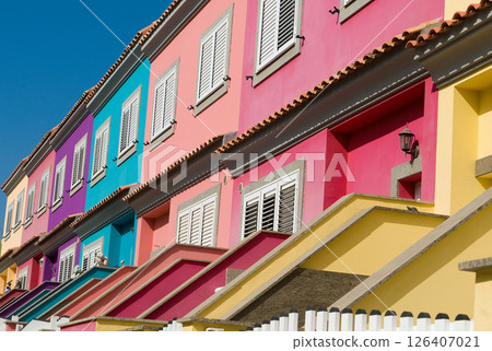A lot of colors houses in town A lot of colors houses in town 126407021