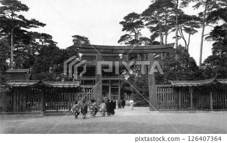 Old photo, 1933-1945, Meiji Shrine, Tokyo 126407364