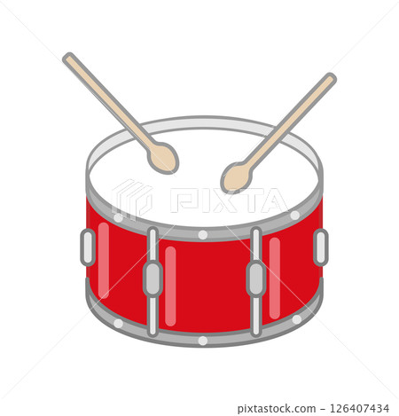 簡單的小鼓插圖 126407434