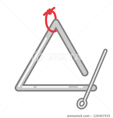 Simple triangle illustration Simple triangle illustration 126407435