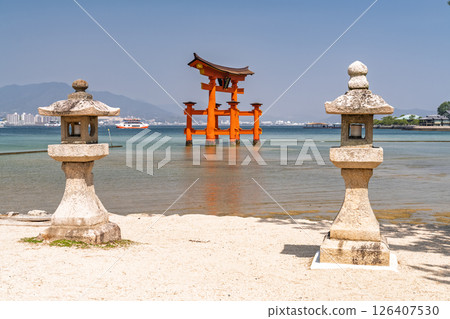 <廣島縣>宮島嚴島神社、大鳥居 126407530