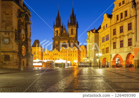 Old Town Square at Dawn, Prague, Czech Republic 126409390
