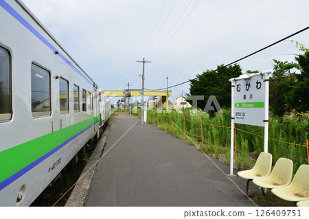 JR北海道日高本線苫小牧站至穆川站的風景（2023年夏季多雲） 126409751